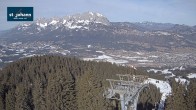 Archiv Foto Webcam St. Johann/Tirol: Blick von der Bergstation Harschbichl 09:00