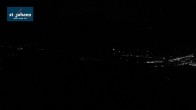 Archiv Foto Webcam St. Johann/Tirol: Blick von der Bergstation Harschbichl 01:00
