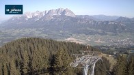 Archiv Foto Webcam St. Johann/Tirol: Blick von der Bergstation Harschbichl 07:00