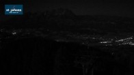 Archiv Foto Webcam St. Johann/Tirol: Blick von der Bergstation Harschbichl 23:00