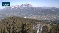 Archiv Foto Webcam St. Johann/Tirol: Blick von der Bergstation Harschbichl 07:00