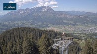 Archiv Foto Webcam St. Johann/Tirol: Blick von der Bergstation Harschbichl 13:00