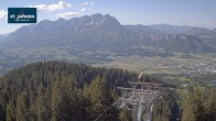 Archiv Foto Webcam St. Johann/Tirol: Blick von der Bergstation Harschbichl 15:00