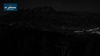 Archiv Foto Webcam St. Johann/Tirol: Blick von der Bergstation Harschbichl 01:00