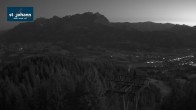 Archiv Foto Webcam St. Johann/Tirol: Blick von der Bergstation Harschbichl 03:00
