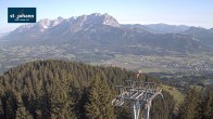 Archiv Foto Webcam St. Johann/Tirol: Blick von der Bergstation Harschbichl 06:00