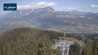 Archiv Foto Webcam St. Johann/Tirol: Blick von der Bergstation Harschbichl 09:00