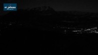 Archiv Foto Webcam St. Johann/Tirol: Blick von der Bergstation Harschbichl 01:00