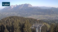 Archiv Foto Webcam St. Johann/Tirol: Blick von der Bergstation Harschbichl 06:00