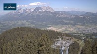 Archiv Foto Webcam St. Johann/Tirol: Blick von der Bergstation Harschbichl 09:00