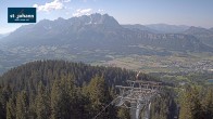Archiv Foto Webcam St. Johann/Tirol: Blick von der Bergstation Harschbichl 15:00