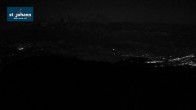 Archiv Foto Webcam St. Johann/Tirol: Blick von der Bergstation Harschbichl 23:00