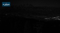 Archiv Foto Webcam St. Johann/Tirol: Blick von der Bergstation Harschbichl 01:00