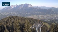 Archiv Foto Webcam St. Johann/Tirol: Blick von der Bergstation Harschbichl 06:00