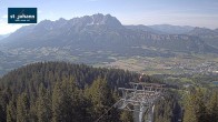 Archiv Foto Webcam St. Johann/Tirol: Blick von der Bergstation Harschbichl 15:00