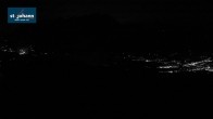 Archiv Foto Webcam St. Johann/Tirol: Blick von der Bergstation Harschbichl 21:00
