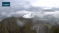 Archiv Foto Webcam St. Johann/Tirol: Blick von der Bergstation Harschbichl 05:00