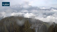 Archiv Foto Webcam St. Johann/Tirol: Blick von der Bergstation Harschbichl 06:00