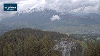 Archiv Foto Webcam St. Johann/Tirol: Blick von der Bergstation Harschbichl 09:00