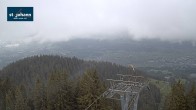 Archiv Foto Webcam St. Johann/Tirol: Blick von der Bergstation Harschbichl 17:00