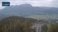 Archiv Foto Webcam St. Johann/Tirol: Blick von der Bergstation Harschbichl 11:00