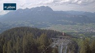 Archiv Foto Webcam St. Johann/Tirol: Blick von der Bergstation Harschbichl 15:00