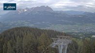 Archiv Foto Webcam St. Johann/Tirol: Blick von der Bergstation Harschbichl 06:00