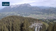 Archiv Foto Webcam St. Johann/Tirol: Blick von der Bergstation Harschbichl 07:00