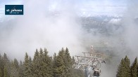 Archiv Foto Webcam St. Johann/Tirol: Blick von der Bergstation Harschbichl 09:00