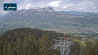 Archiv Foto Webcam St. Johann/Tirol: Blick von der Bergstation Harschbichl 11:00