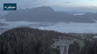 Archiv Foto Webcam St. Johann/Tirol: Blick von der Bergstation Harschbichl 03:00