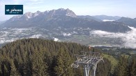 Archiv Foto Webcam St. Johann/Tirol: Blick von der Bergstation Harschbichl 06:00