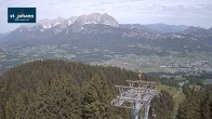 Archiv Foto Webcam St. Johann/Tirol: Blick von der Bergstation Harschbichl 09:00