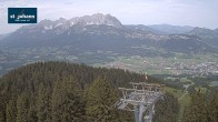 Archiv Foto Webcam St. Johann/Tirol: Blick von der Bergstation Harschbichl 11:00