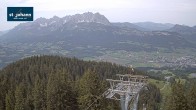 Archiv Foto Webcam St. Johann/Tirol: Blick von der Bergstation Harschbichl 13:00