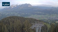 Archiv Foto Webcam St. Johann/Tirol: Blick von der Bergstation Harschbichl 06:00