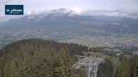 Archiv Foto Webcam St. Johann/Tirol: Blick von der Bergstation Harschbichl 09:00