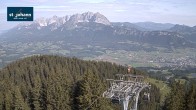 Archiv Foto Webcam St. Johann/Tirol: Blick von der Bergstation Harschbichl 07:00