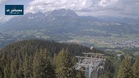 Archived image Webcam St. Johann/Tirol: View from Top Station Harschbichl 13:00