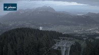Archiv Foto Webcam St. Johann/Tirol: Blick von der Bergstation Harschbichl 03:00