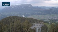 Archiv Foto Webcam St. Johann/Tirol: Blick von der Bergstation Harschbichl 05:00