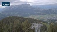 Archiv Foto Webcam St. Johann/Tirol: Blick von der Bergstation Harschbichl 15:00