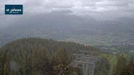 Archiv Foto Webcam St. Johann/Tirol: Blick von der Bergstation Harschbichl 17:00