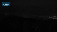 Archiv Foto Webcam St. Johann/Tirol: Blick von der Bergstation Harschbichl 01:00