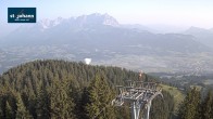 Archiv Foto Webcam St. Johann/Tirol: Blick von der Bergstation Harschbichl 06:00