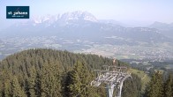Archiv Foto Webcam St. Johann/Tirol: Blick von der Bergstation Harschbichl 07:00