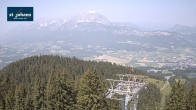 Archiv Foto Webcam St. Johann/Tirol: Blick von der Bergstation Harschbichl 11:00