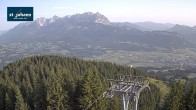 Archiv Foto Webcam St. Johann/Tirol: Blick von der Bergstation Harschbichl 05:00
