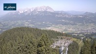 Archiv Foto Webcam St. Johann/Tirol: Blick von der Bergstation Harschbichl 09:00