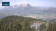 Archiv Foto Webcam St. Johann/Tirol: Blick von der Bergstation Harschbichl 11:00